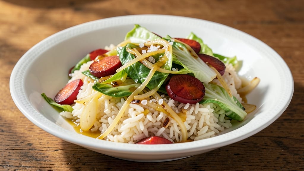 Cabbage Carrot Rice Recipe: Crisp-Topped Veggie Pilaf in One Pan
