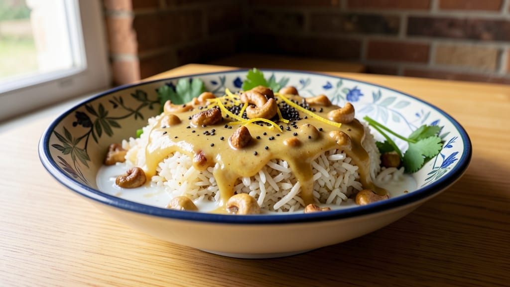 Cashew Rice Recipe Indian: Nutty Coconut Fragrance With Toasted Celery Crunch
