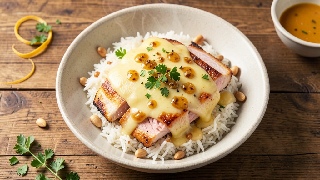 Cheesy Rice Bowl Recipe: Melted Gruyère and Garlic Butter Infusion