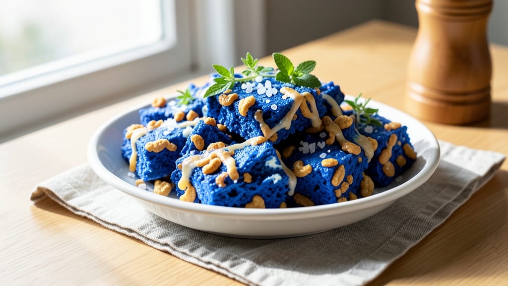 Blue Rice Crispy Treats Recipe: Purple-Hued Crunch With Creamy Sweetness