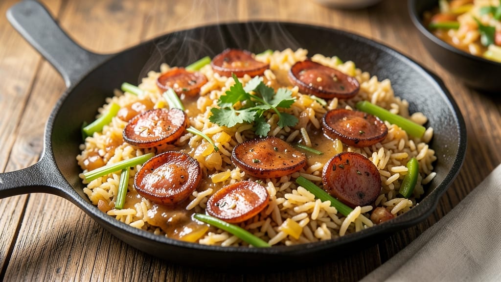 Bojangles Dirty Rice Recipe with Sausage: Smoky Celery Crown Over Creamy Rice Bites