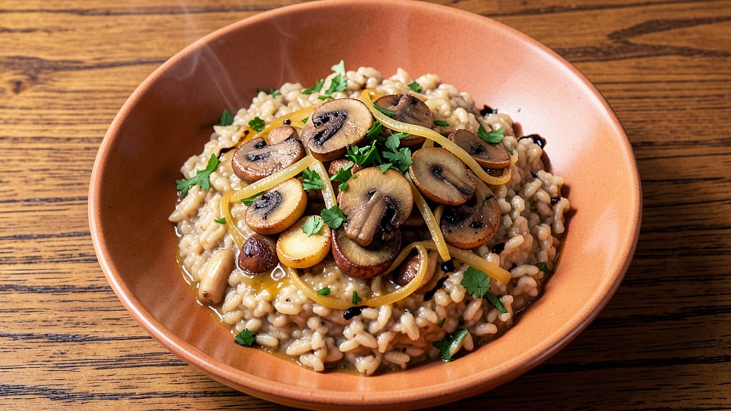 Brown Rice and Mushroom Risotto Recipe: Earthy Umami Infusion in One Pot