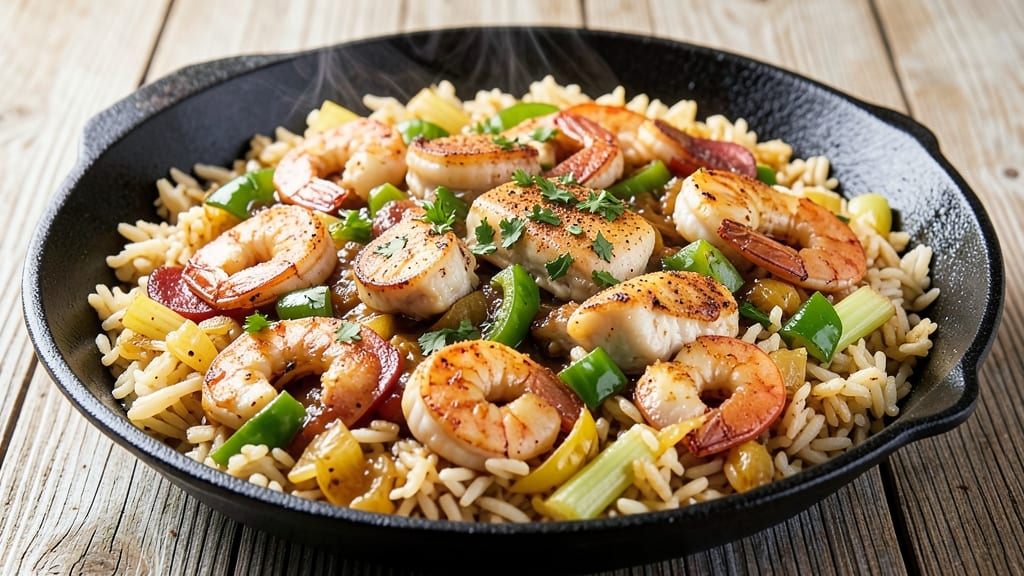Cajun Jambalaya Rice Recipe: Spicy Tomato and Sausage One-Pot Magic