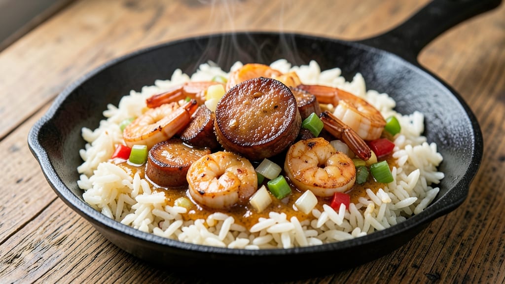 Cajun Shrimp Sausage and Rice Recipe: Spicy One-Pan Feast in 30 Minutes