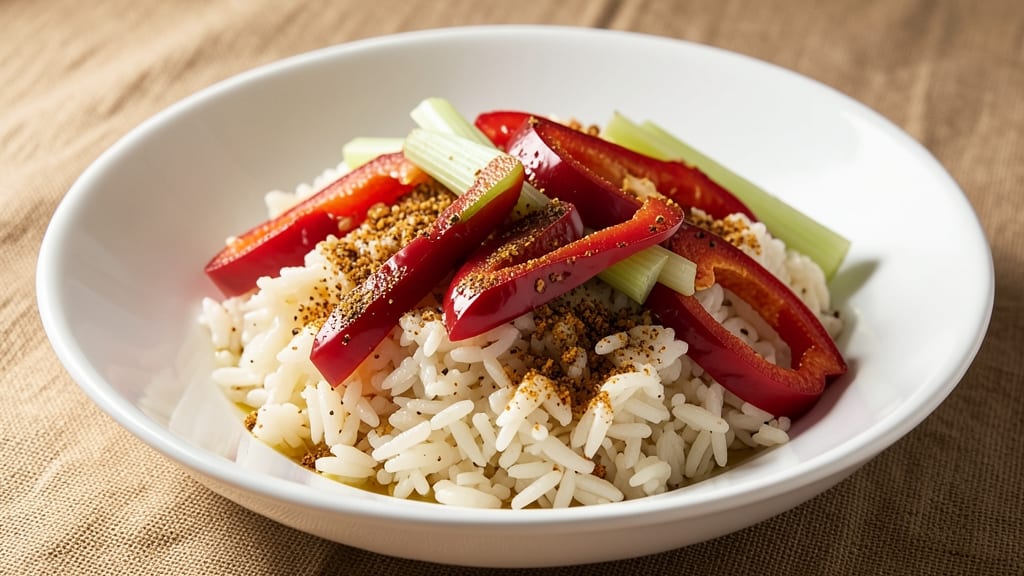 Capsicum Rice Recipe Without Onion and Garlic: Bright, Herb-Infused One-Pan Flavor