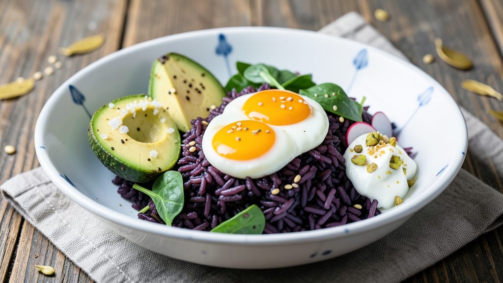 Black Rice Breakfast Recipe: Nutrient-Packed Purple Power Bowl