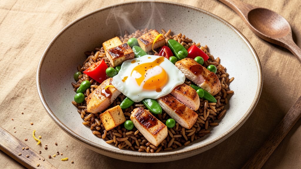 Brown Fried Rice Recipe Healthy: Wok-Tossed Veggies and Lean Protein Power