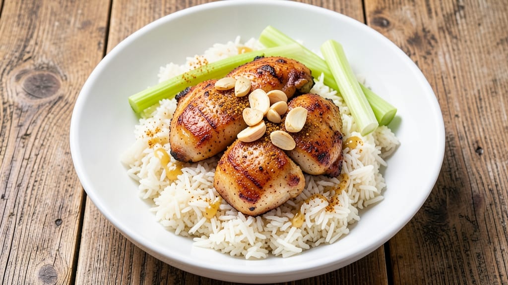 Briana Rice Recipe: Smoky Cajun Chicken With Crispy Celery Crown