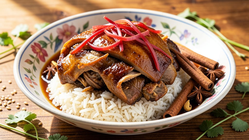 Chiayi-Style Turkey Rice Recipe: Fragrant Five-Spice Crust Over Silky Shreds