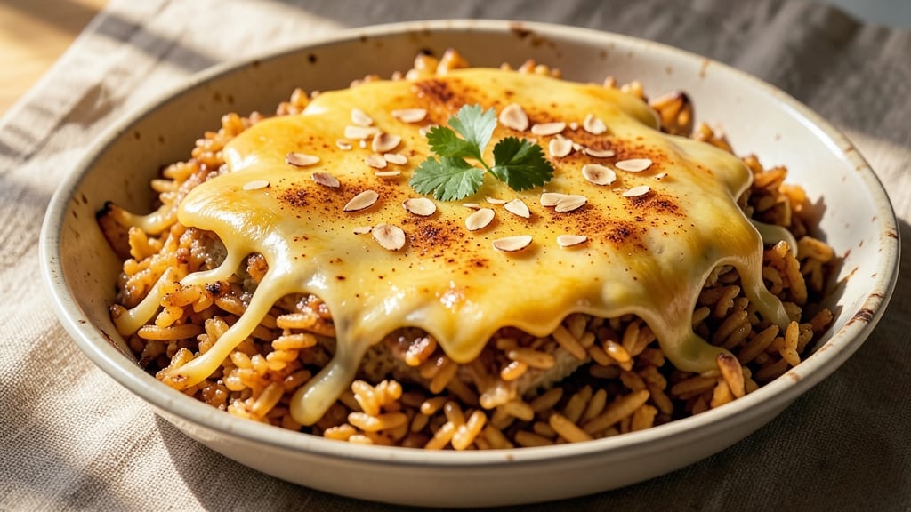 Cheesy Spanish Rice Recipe: Melty Cheese and Smoky Paprika Flavor