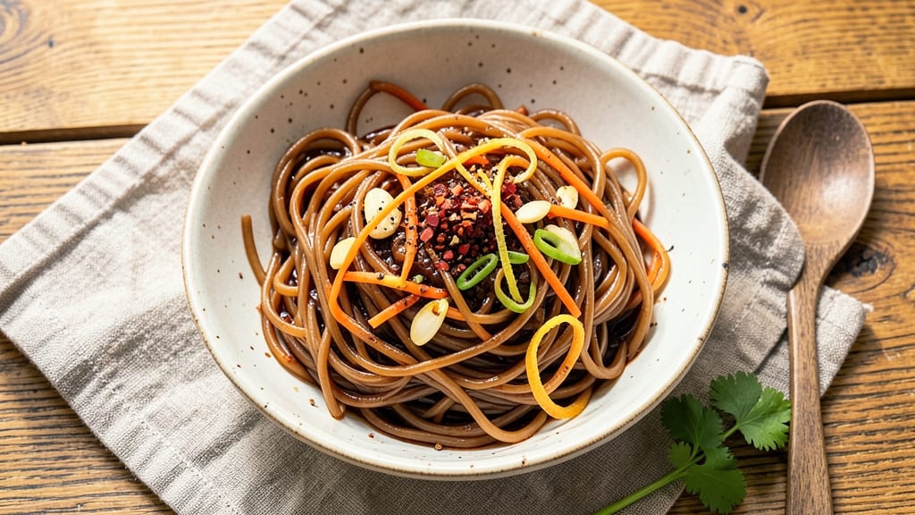 Brown Rice and Vermicelli Noodles Recipe: Wok-Tossed Fusion With Nutty, Slippery Texture