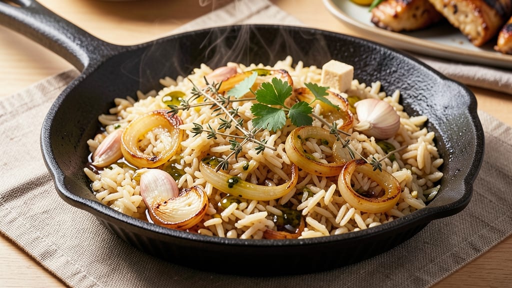 Braised Oven Rice Recipe: One-Pan Golden Crust and Fluffy Grains