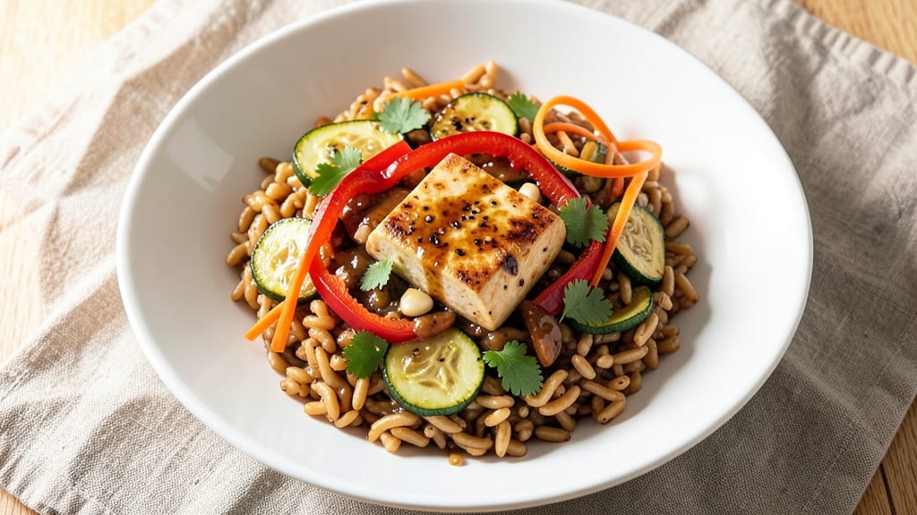 Brown Rice Pasta With Vegetables Recipe: Al Dente Grain Bowl With Crisp-Tender Veggies