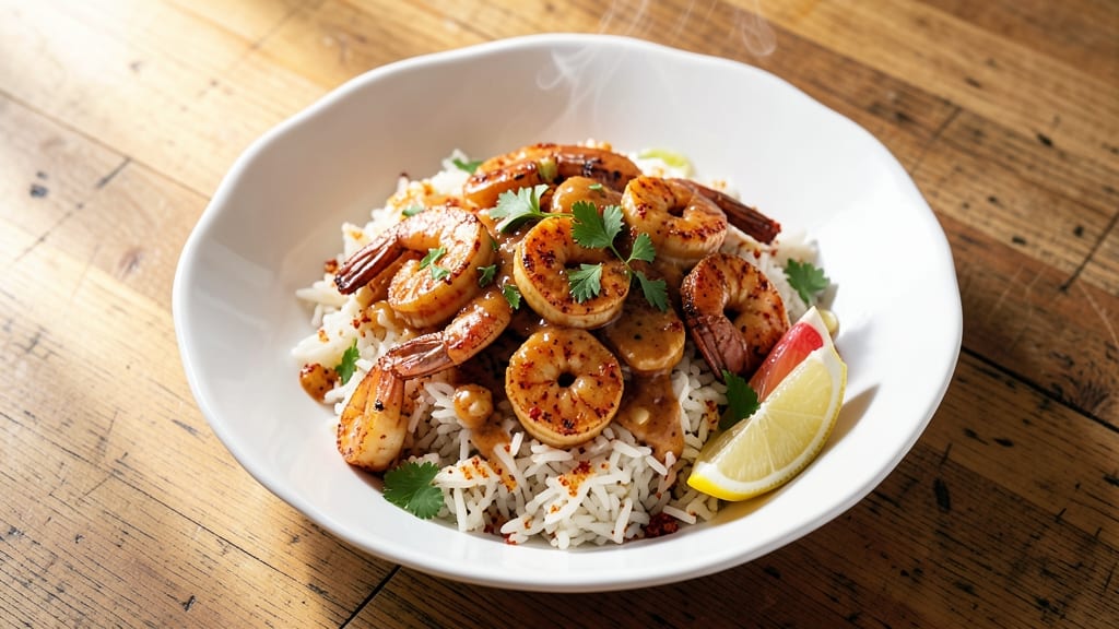 Cajun Shrimp Scampi Rice Recipe: Spicy Garlic Butter Shrimp Over One-Pot Rice