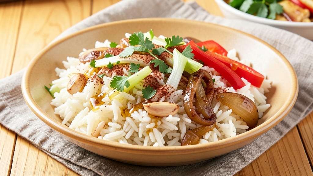 Cajun White Rice Recipe: One-Pot Spice Infusion With Toasted Celery Crown