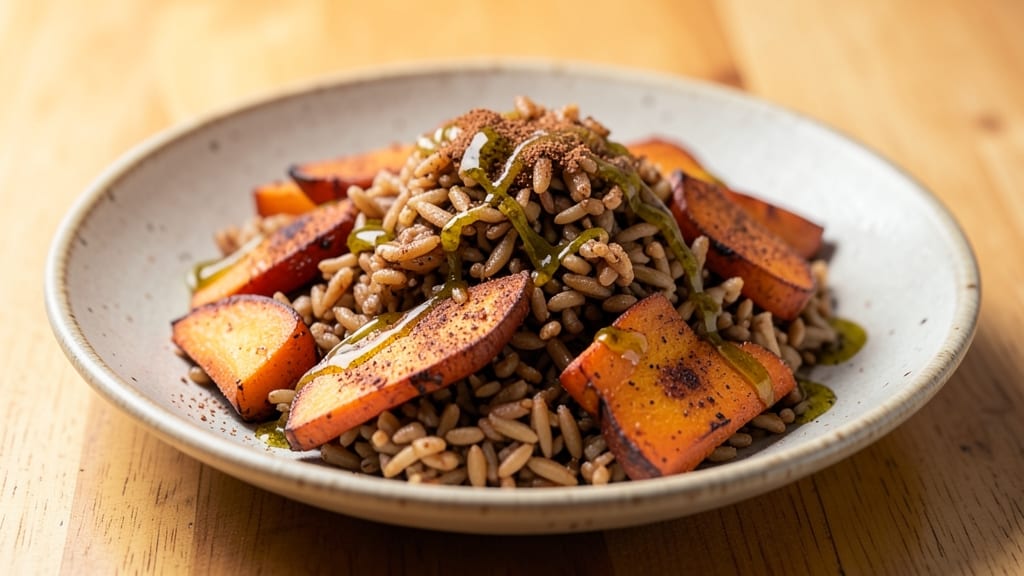 Brown Rice and Sweet Potato Recipe: Caramelized Sweetness Meets Nutty Grains