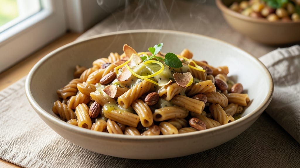 Brown Rice and Fusilli Pasta Recipe: Al Dente Fusion With Toasted Garlic Butter
