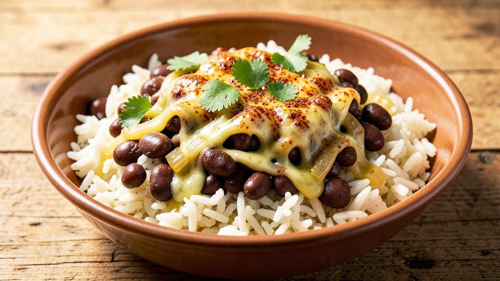 Cheesy Black Beans and Rice Recipe: One-Pot Tex-Mex Magic