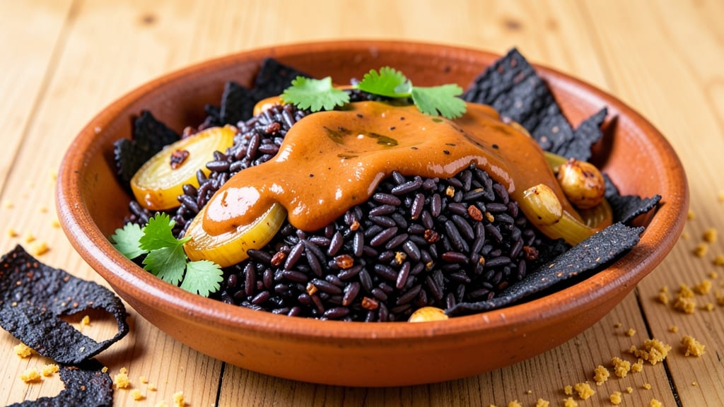 Black Rice Mexican Recipe: Deep Purple Swirls With Smoky Chipotle Heat