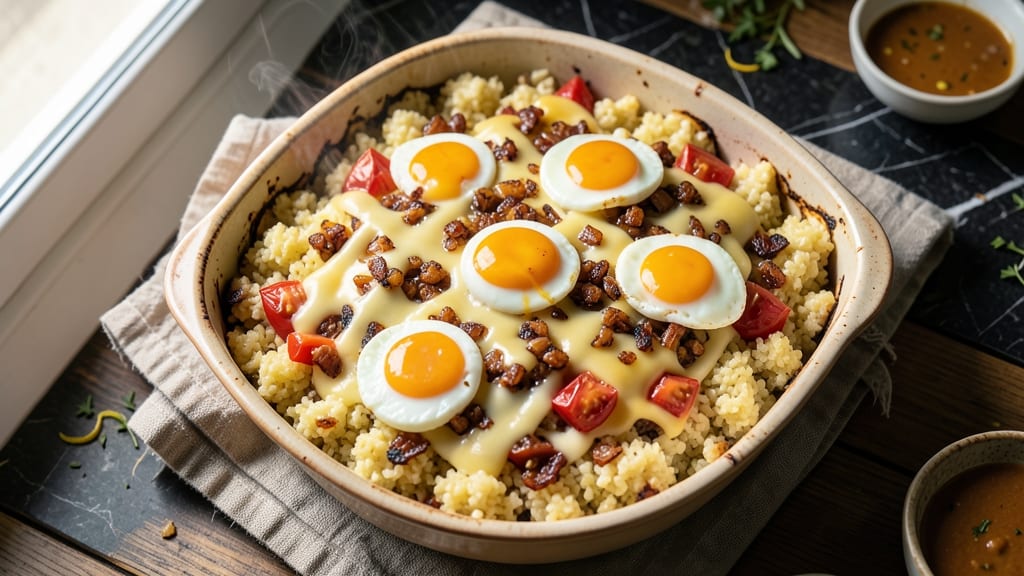 Cauliflower Rice Casserole Recipe: Cheesy Crispy Layers With Hidden Veggie Power