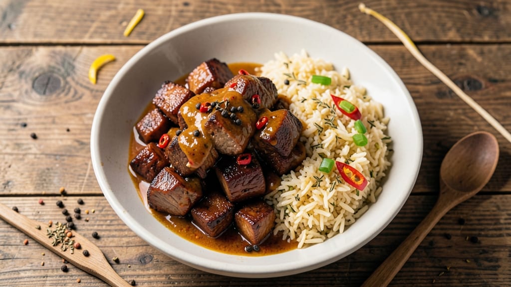 Bully Beef and Rice Jamaican Recipe: Spicy-Sweet Shreds Over Toasted Rice